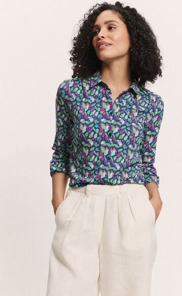 TRANQUILLO Jerseybluse Kaaty aus EcoVero Viskose (1080001)