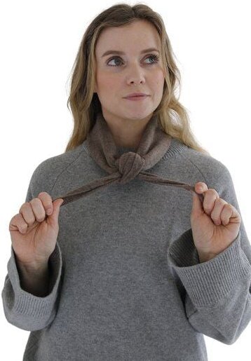 Kopyto BIRUANG Bandana Halstuch 100% Merinowolle RWS-Zertifiziert Ökologisch Unifarben