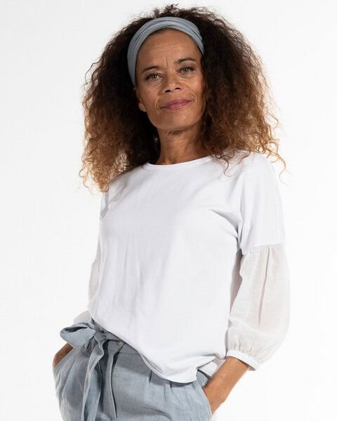 Alma & Lovis Legeres Blusenshirt mit Bio-Baumwoll-Batist | Batist-Jersey-Blouse