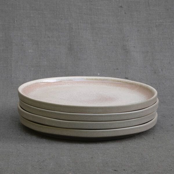 Izanami Tableware Handgemachter Kleiner Teller 4er Set (⌀ 20,5 cm) aus Steinzeug - Lietzensee