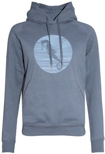 Thumbnail - FÄDD Damen Sweatshirt Hoodie aus Bio-Baumwolle "Hippocampus" Grau