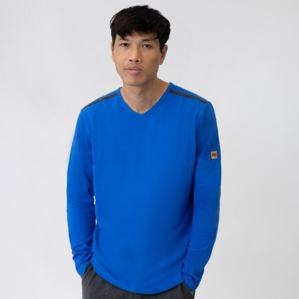 TAO Sportswear Langarm Herren Freizeitshirt ECKY aus Bio-Baumwolle