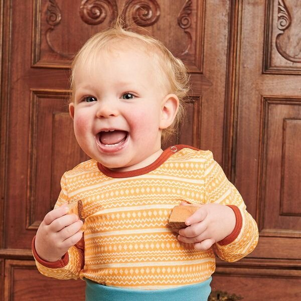 Cheeky Apple Bio Baby-Langarmshirt "Rhapsody"