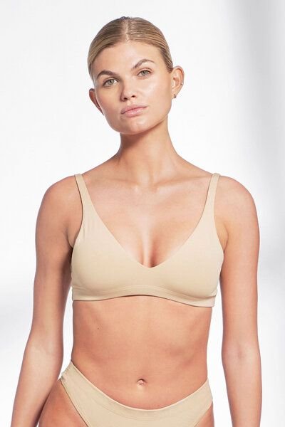 Bread & Boxers Bustier TRIANGLE BRA aus Bio-Baumwolle