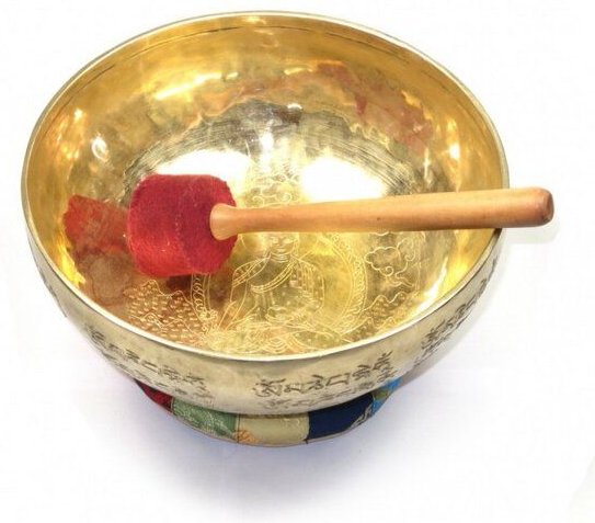 Just Be Buddha Mantra Klangschale handgehämmert ca. 25cm