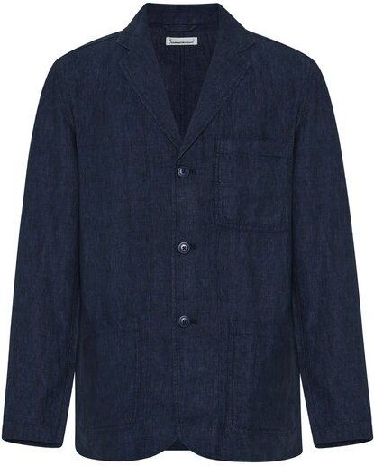 KnowledgeCotton Apparel Lockerer Blazer aus Bio-Leinen