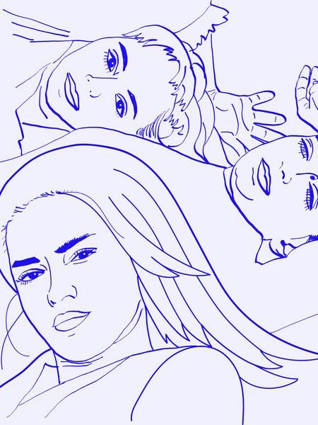 Photocircle Poster / Leinwandbild - Sisters II