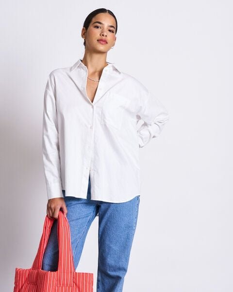 Thumbnail - JAN N JUNE Oversized Baumwoll Bluse MAMRO