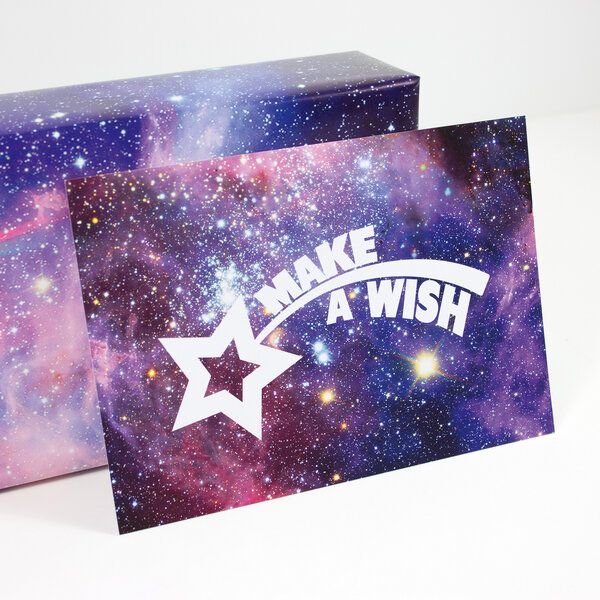Bow & Hummingbird Postkarte "Make a wish"