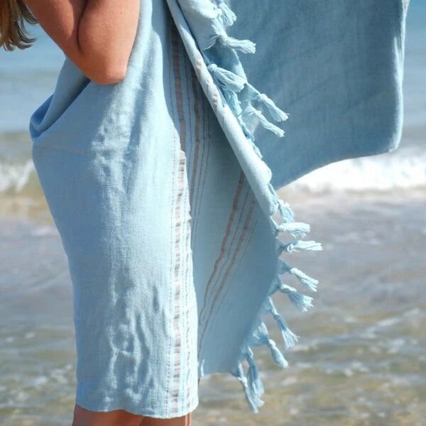 Karawan authentic Hamamtuch Bio mit Frottee