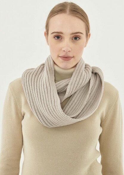 ORGANICATION Strick Loop Schal aus Bio-Merinowolle und Bio-Baumwolle