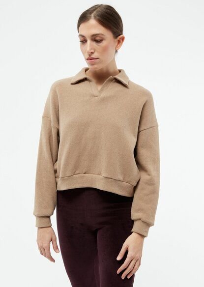 Givn Berlin Sweater GBRESA aus recycelter Baumwolle mit Kragen