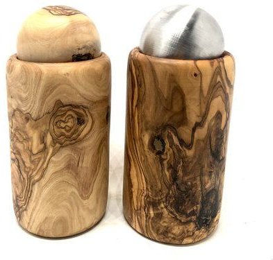 Olivenholz erleben Urne aus Olivenholz mit Kugelverschluss aus Edelstahl oder Holz bis ca. 15 kg Lebendgewicht