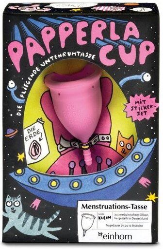 Einhorn Menstruationstasse in Groß oder klein