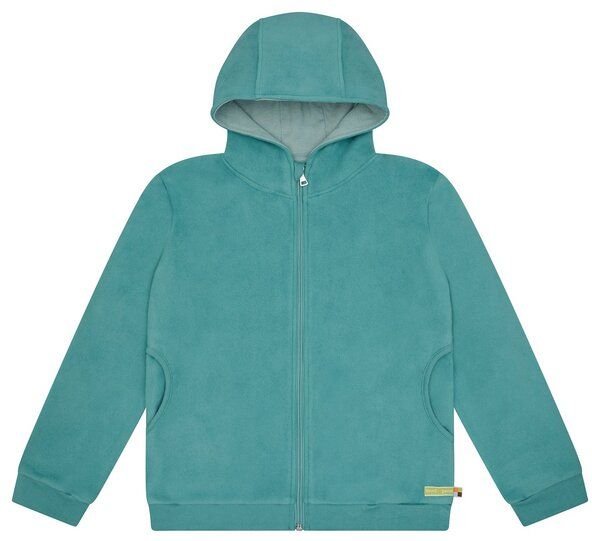 loud + proud Kinder Jacke aus Baumwoll-Fleece, GOTS-zertifiziert