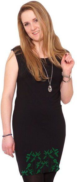 HANDGEDRUCKT "Venushaar" Bio-Kleidchen