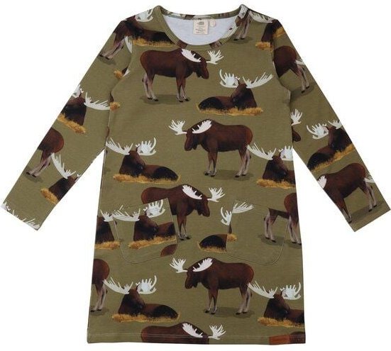 Tunika Kind Bio Baumwolle Grün Walkiddy Majestik Mooses, umweltfreundlich, GOTS-zertifiziert, elastisch, nachhaltig herg...