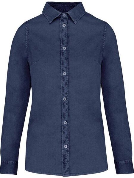 YTWOO Umweltfreundliches ausgewaschenes Damenhemd aus Bio-Baumwolle