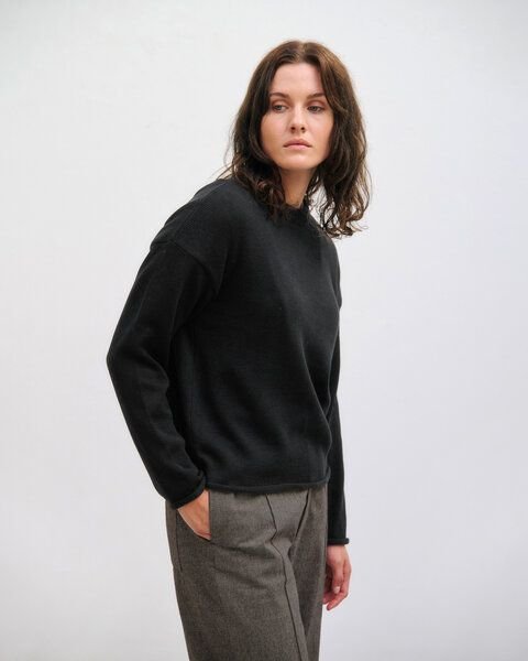 Rotholz Oversize Strickpullover