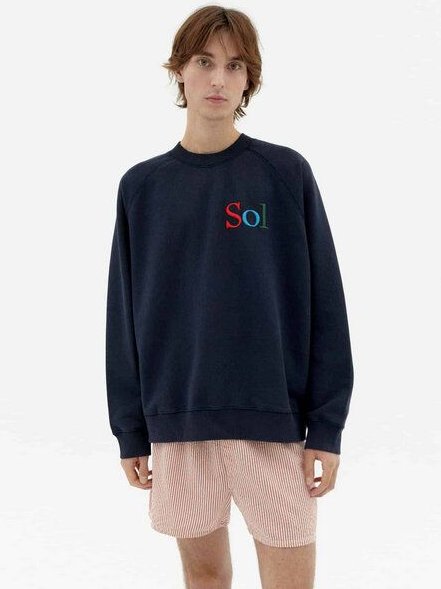 Thumbnail - thinking mu Sol Type Pepe - Herren Sweatshirt aus Bio-Baumwolle