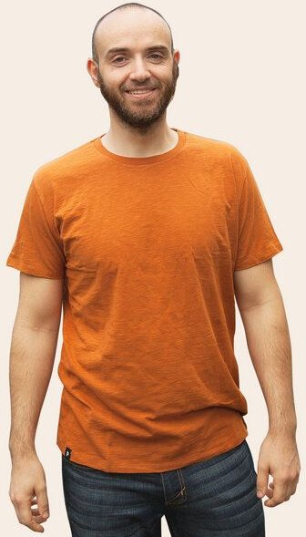 päfjes Basic / Blanko - Fair gehandeltes Bio Männer T-Shirt Slub