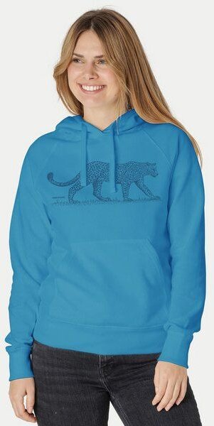 Peaces.bio - handbedruckte Biomode Bio-Damen-Kapuzensweater Leopard