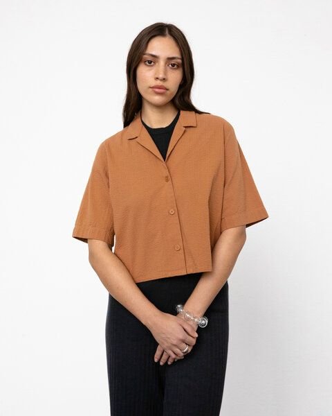 Rotholz Cropped Bowling Shirt