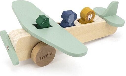 Trixie – WOODEN ANIMAL AIRPLANE – Holzflugzeug mit Tieren