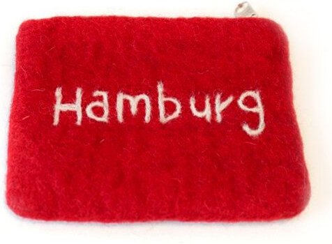 short'n'pietz handgefilztes Portemonnaie mit Reißverschluß