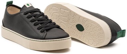 Vesica Piscis Footwear NIKOLA VEGAN SNEAKER BLACK OF CORN