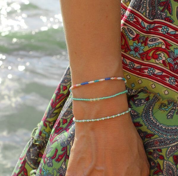 juni Sommer Armbandset Türkis