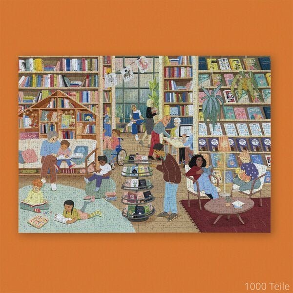 Willa Wunst Bücherwelt Puzzle