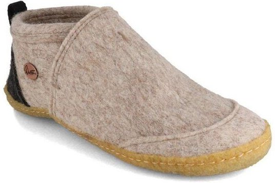 WoolFit Hausschuhe 'Taiga' mit Naturgummisohle, 100% Wolle