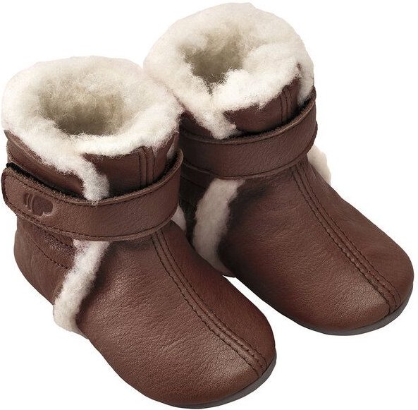 Pololo Babywinterstiefel aus pflanzlich gegerbtem Leder, mit Wollfutter (organic), 18/19 - 26/27