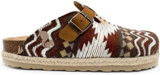 Vegane thies ® Eco Bio Yosemite Clogs aus rec. textilen Material mit Kork-Tieffussbett
