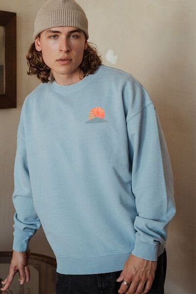 Kultgut Artdesign- Oversize- Vintagelook Pulloversweater / Washed