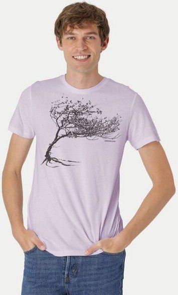 Peaces.bio - handbedruckte Biomode Bio-Herren-T-Shirt "Windy Tree"