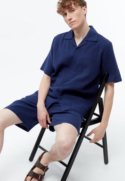 Givn Berlin Bowling-Shirt GBLUCA relaxed aus Bio-Baumwoll Musselin