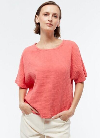 Givn Berlin Bluse GBPINA aus Bio-Baumwoll Musselin im oversized Look