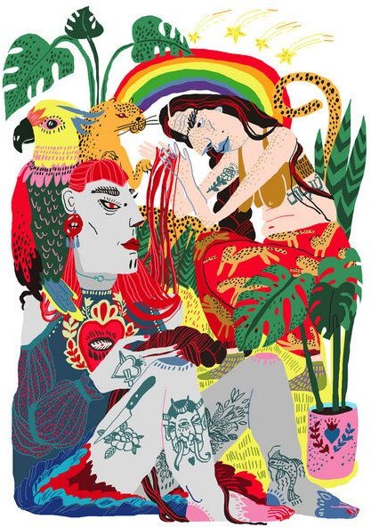 Photocircle Poster / Leinwandbild - Sisters