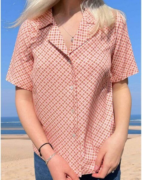 Aatise Oversize-Bluse mit kubanischem Zavi 100% EcoVero