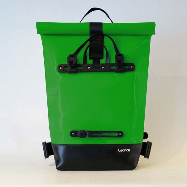 Leonca Upcycling Fahrradrucksack aus LKW-Plane in 11 Farben