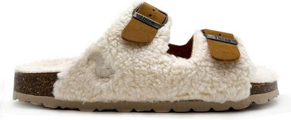 Vegane "thies ® Eco Teddy Mixed Sandale" aus rec. PET & Biobaumwolle