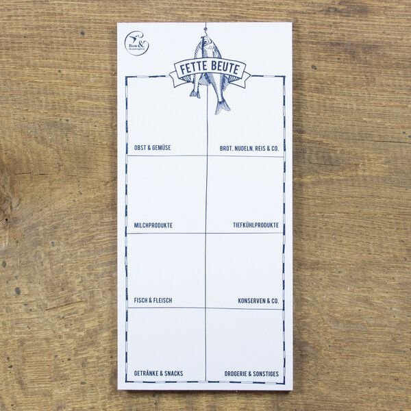 Bow & Hummingbird Block Fette Beute Einkaufsliste