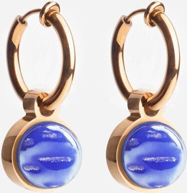 ALEXASCHA Roségold Clip Creolen mit Anhänger | Mix & Match