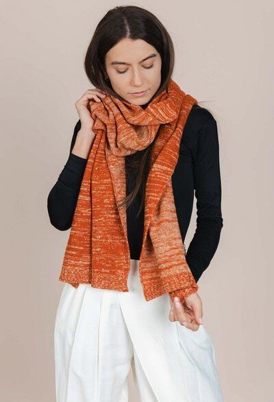 De IONESCU Winter Schal aus Hanf und Wolle - Unisex