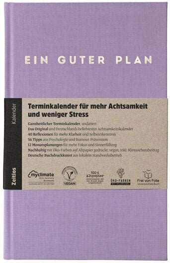 Ein guter Plan Zeitlos – Undatierter Terminkalender für mehr Achtsamkeit und weniger Stress