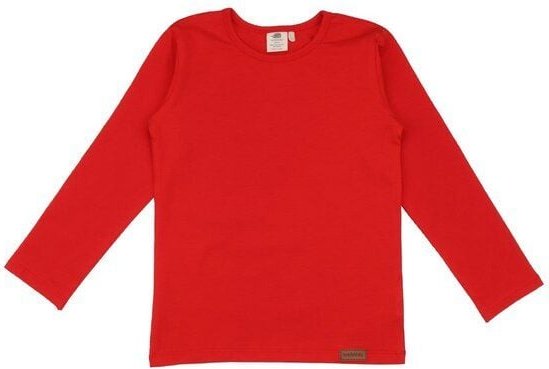 Baby Langarmshirt GOTS zertifiziert – Rot, weich & bequem, gut kombinierbar | von Walkiddy