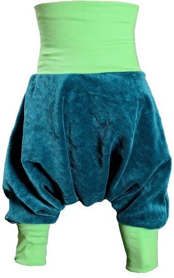 Yogahose Pumphose liebewicht Bio Nicki petrol Bündchenfarbe nach Wahl