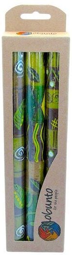 Nobunto Kerzen Geschenkset - 3 x Stabkerze 23cm - Viele Designs